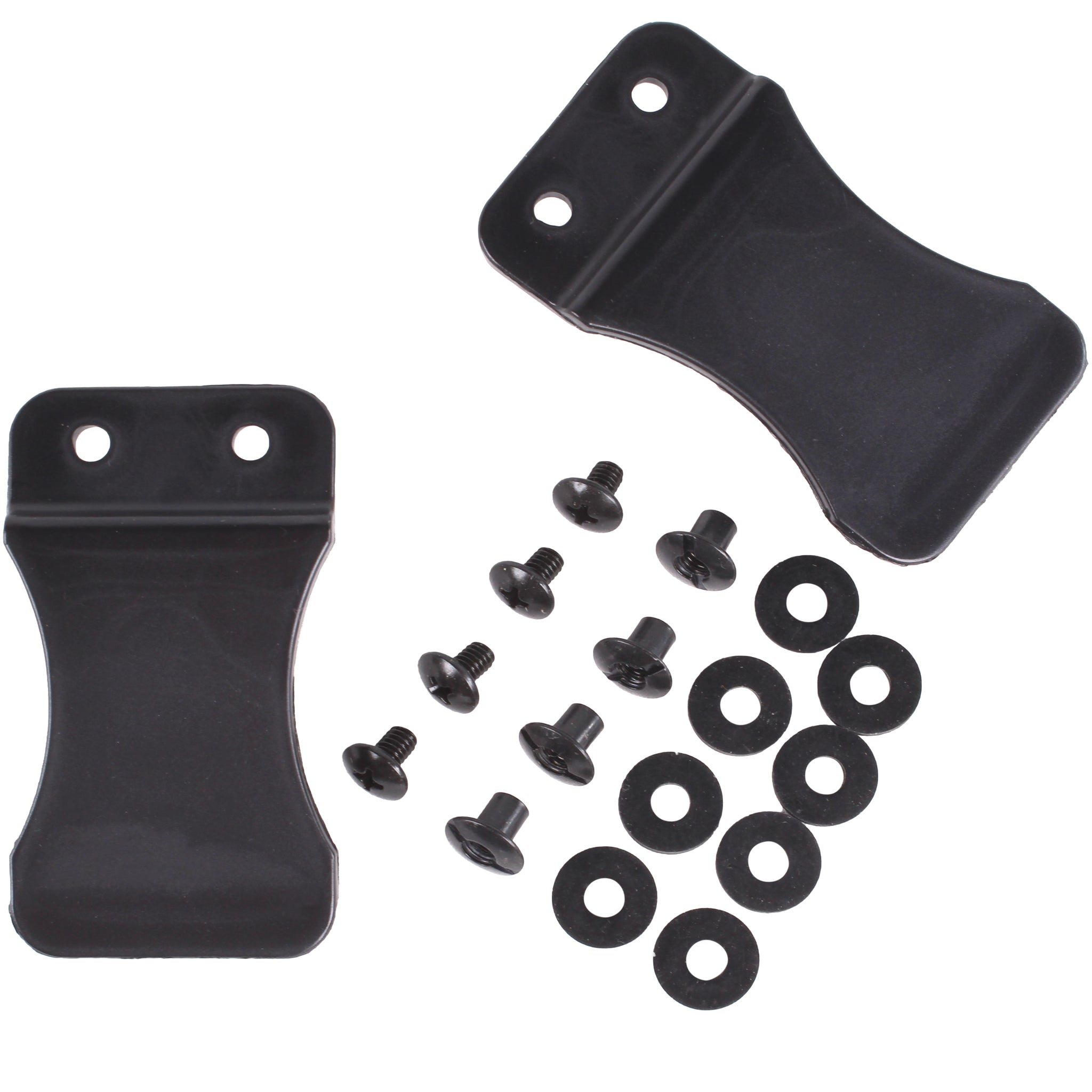 Quick Clip Kydex Fold Over Poly Universal Knife Sheath or Gun Holster Clip - Flush Mount w/holes (FOMI)