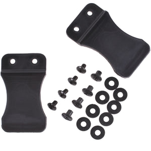 Quick Clip Kydex Fold Over Poly Universal Knife Sheath or Gun Holster Clip - Flush Mount w/holes (FOMI)
