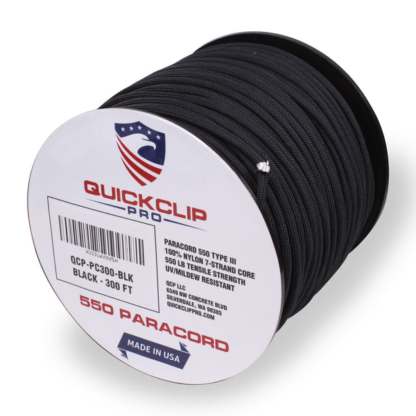 550lb Heavy Duty Paracord/Parachute Cord - 7 Strand Type 3 III Parachute Line 50', 100', 300', 1000' FT Spools