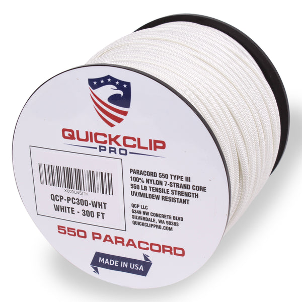 550lb Heavy Duty Paracord/Parachute Cord - 7 Strand Type 3 III Parachute Line 50', 100', 300', 1000' FT Spools