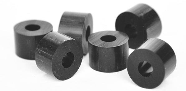 120 Pcs Premium Black EPDM Rubber Washers/Spacers Assortment Kit for Kydex Gun Holsters + Knife Sheaths Made in USA 120pc