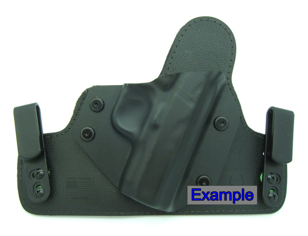Tough Holster Clips, Adjustable Cant for IWB OWB Kydex, Leather, Hybrid Holster Making. Tuckable Black Plastic