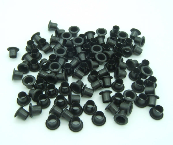 Mil-Spec Kydex Eyelets, Brass Black Oxide 1/4" DIY Gun Holster Knife Sheath Grommets