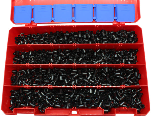 Kydex Eyelets Assortment Kit 1/4 inch GS 8-8, 8-9, 8-10, 8-12 USA Mil-Spec Brass Black Oxide 1/4" DIY Grommets
