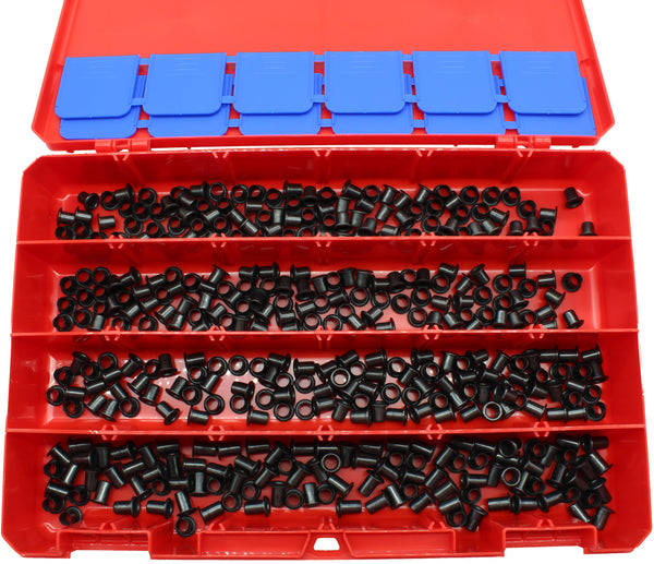 Kydex Eyelets Assortment Kit 1/4 inch GS 8-8, 8-9, 8-10, 8-12 USA Mil-Spec Brass Black Oxide 1/4" DIY Grommets
