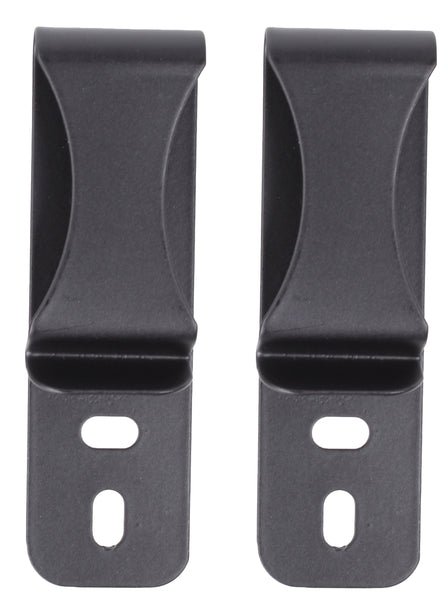 Dual Slot/Hole Hybrid Designer Spring Steel Belt Gun or Knife Clip for Kydex IWB/Tuckable Holsters