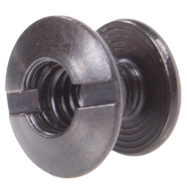 Binding Posts - Open Back Slotted Chicago Screws in Mil Spec Black Oxide Finish