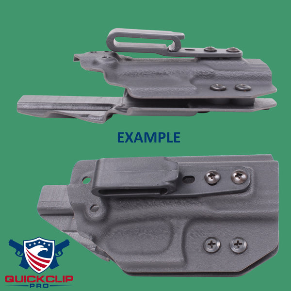 Tough Grips Holster Clips, Adjustable Cant for IWB OWB Kydex, Leather, Hybrid Holster Making