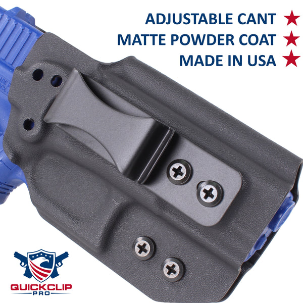 SPRINGFIELD ARMORY - IWB KYDEX Gun Holster - Concealed Carry Tuckable Multiple Adjustable Belt Clips - 100% US Made - Inside Waistband