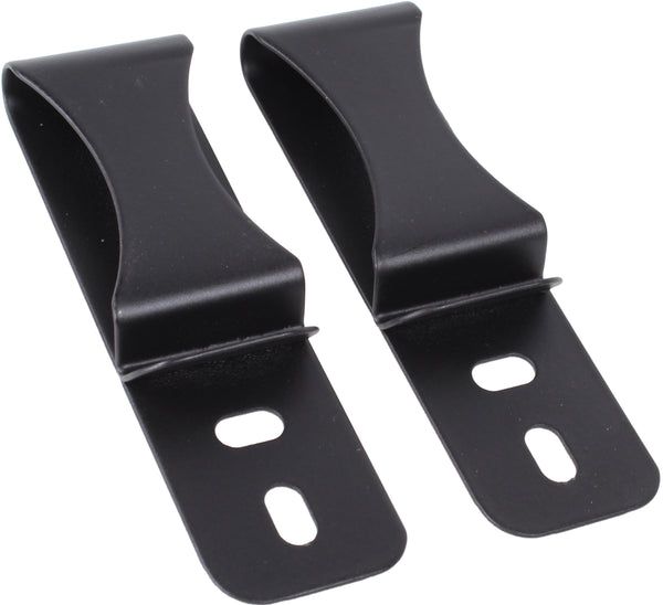 Dual Slot/Hole Hybrid Designer Spring Steel Belt Gun or Knife Clip for Kydex IWB/Tuckable Holsters