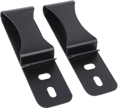 Dual Slot/Hole Hybrid Designer Spring Steel Belt Gun or Knife Clip for Kydex IWB/Tuckable Holsters