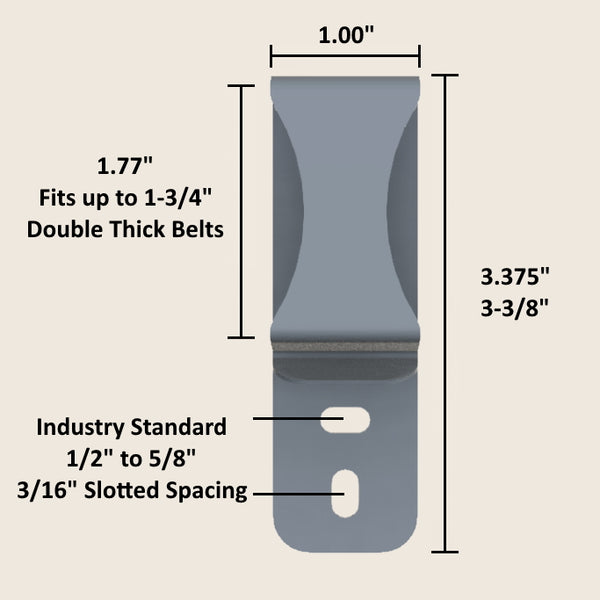 GLOCK - IWB KYDEX Gun Holster - Concealed Carry Tuckable Multiple Adjustable Belt Clips - 100% US Made - Inside Waistband
