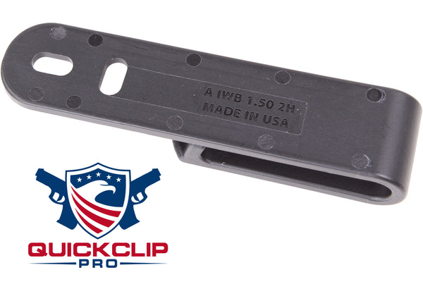 Tough Holster Clips, Adjustable Cant for IWB OWB Kydex, Leather, Hybrid Holster Making. Tuckable Black Plastic