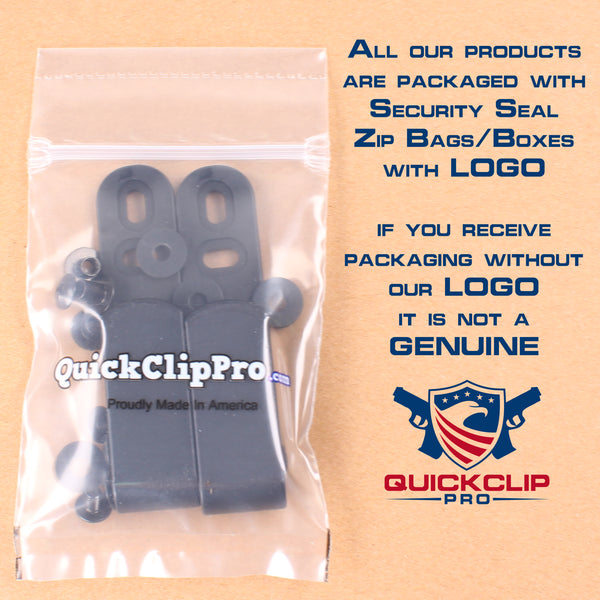Tough Holster Clips, Adjustable Cant for IWB OWB Kydex, Leather, Hybrid Holster Making. Tuckable Black Plastic